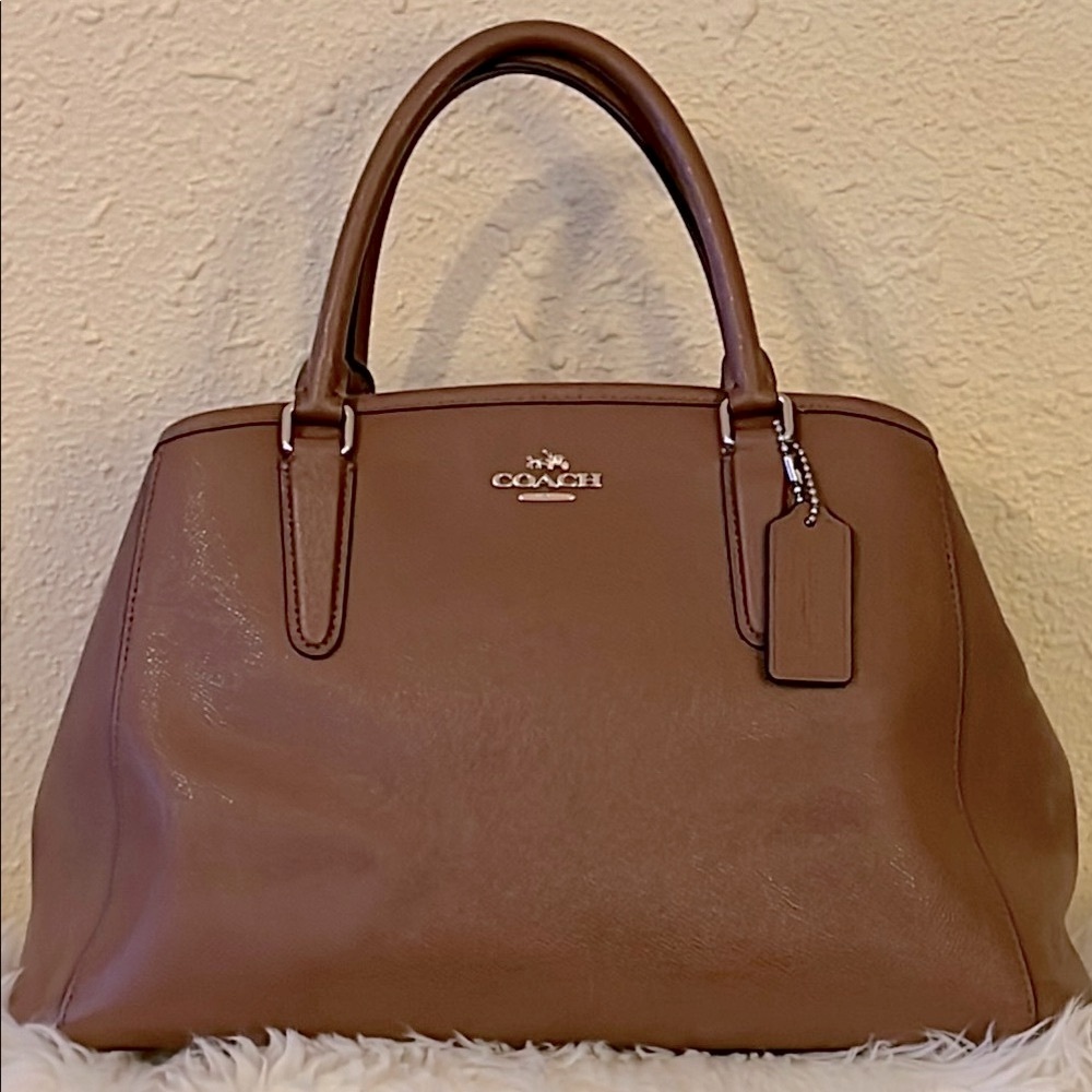Coach Tan Leather Satchel